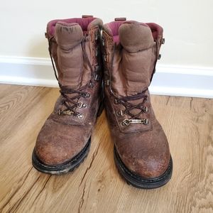 Cabela's Iron Ridge 800 gram Thinsulate Goretex Waterproof Leather Boots 9D